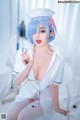 桜井宁宁 Cosplay 雷姆护士 Nurse Rem